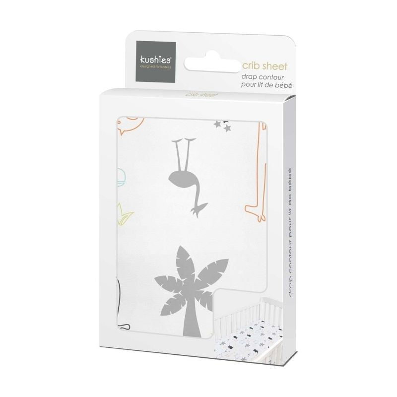 Percale Dream - Crib Sheets Jungle Animals