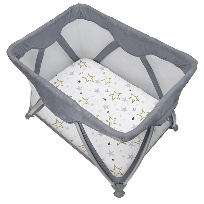 Percale Dream - Playard Sheet Golden Stars