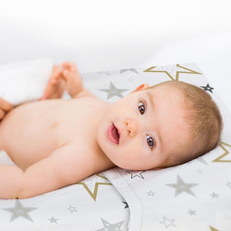 Percale Dream - Change Pad Cover Golden Stars