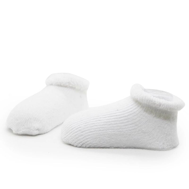 Terry 3-6 Months 2 Pack Socks White