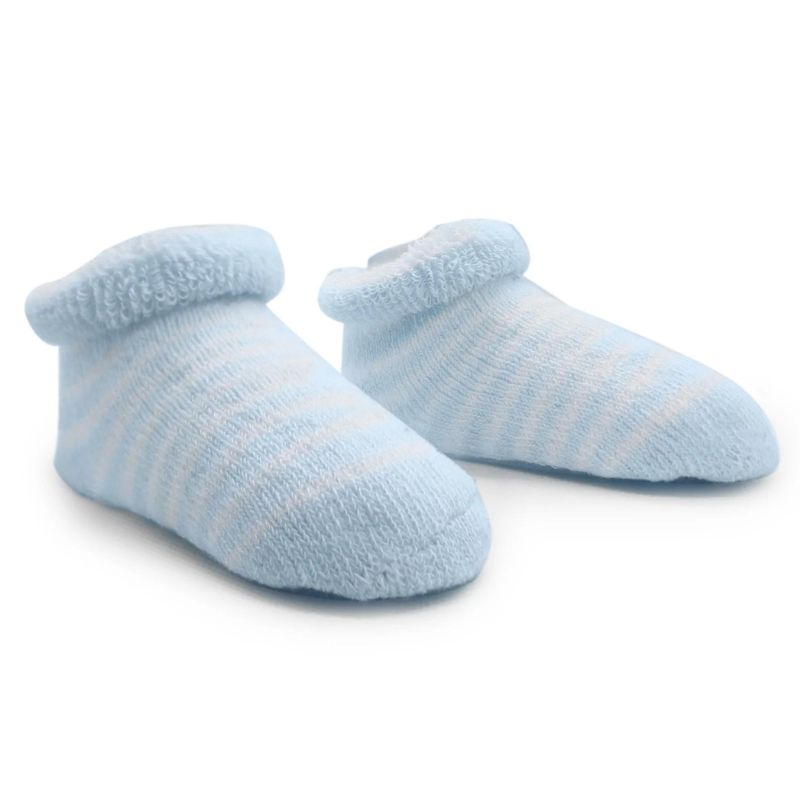 Terry 3-6 Months 2 Pack Socks Blue Stripe
