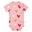 Short Sleeve Bodysuits Crepe Hearts