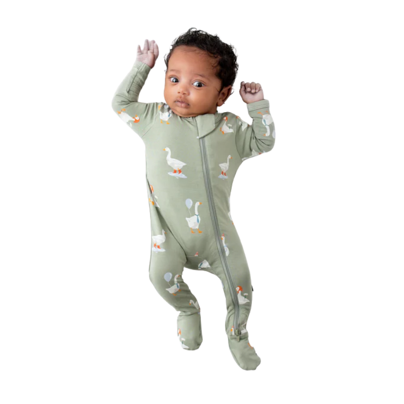 Bamboo Zippered Footie