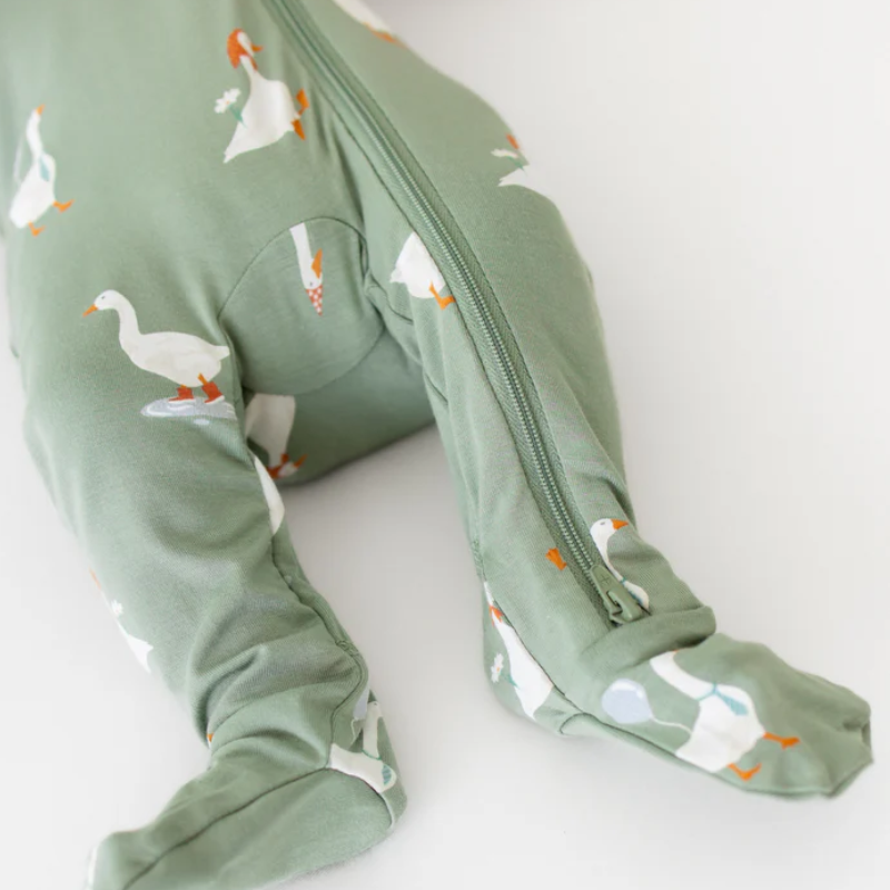 Bamboo Zippered Footie