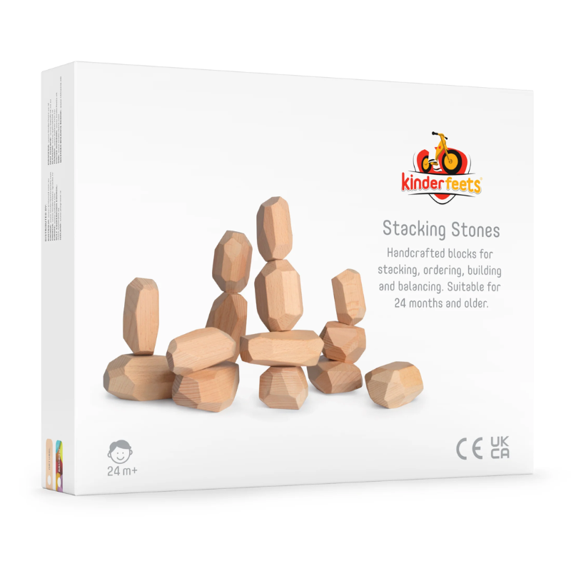 Natural Wood Stacking Stones