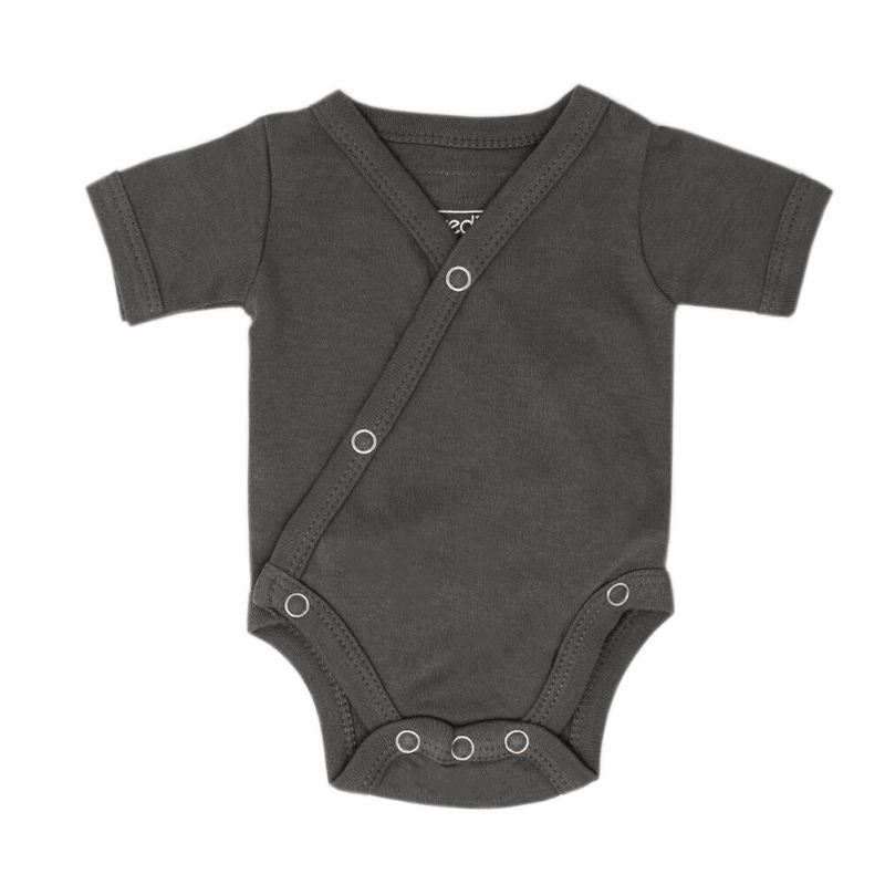 Organic Short-Sleeve Kimono Bodysuits
