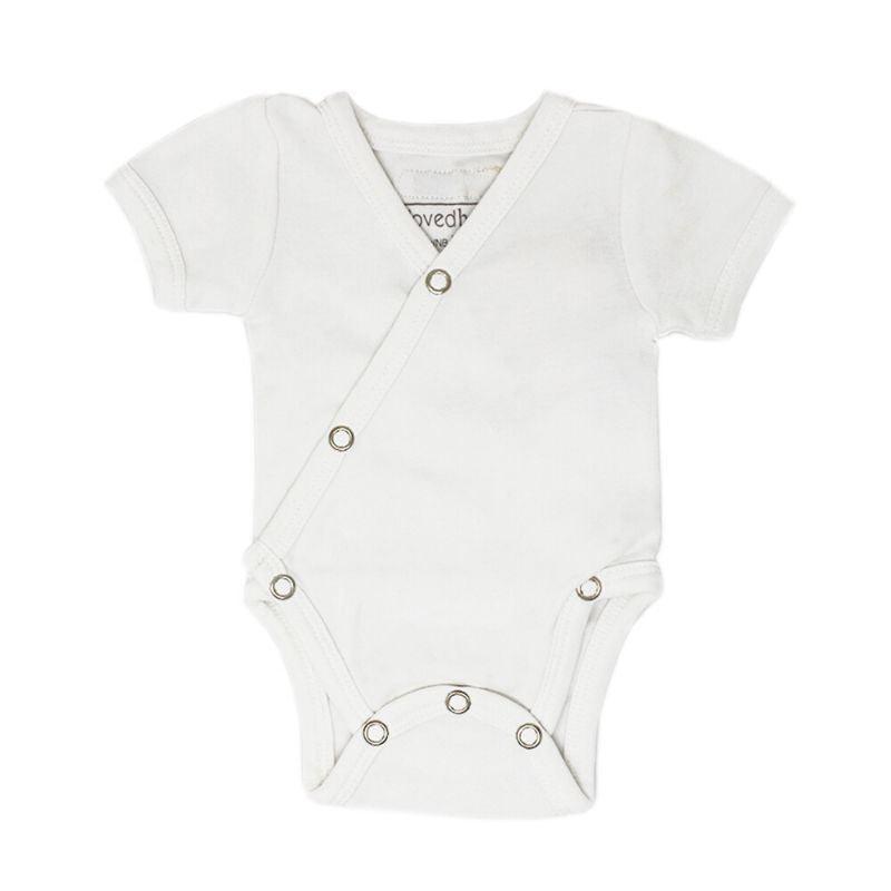 Organic Short-Sleeve Kimono Bodysuits