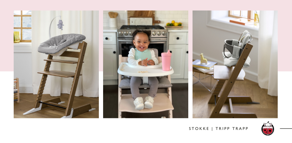 Bugaboo Giraffe vs. Stokke Tripp Trapp High Chair Snuggle Bugz
