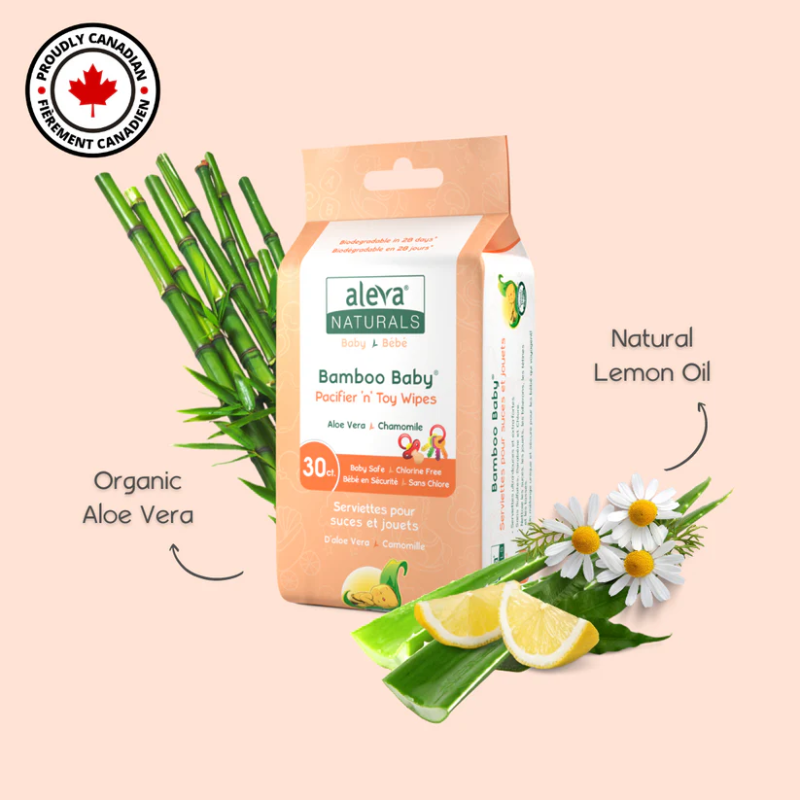 Bamboo Baby Pacifier & Toy Wipes