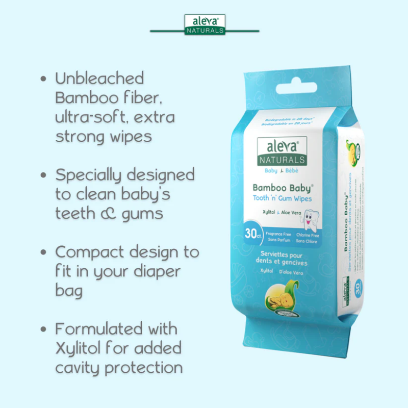 Bamboo Baby Tooth 'n' Gum Wipes