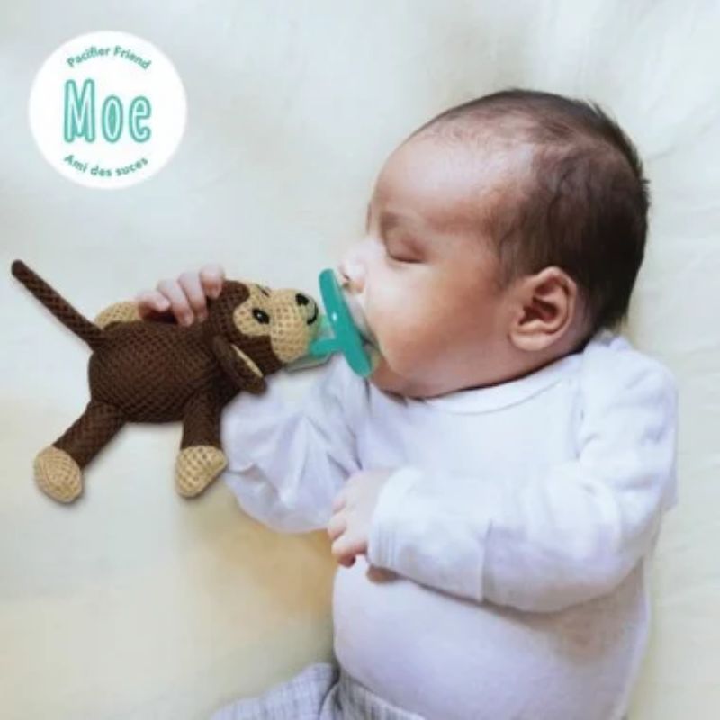 Pacifier Friend with Pacifier "Moe" Monkey