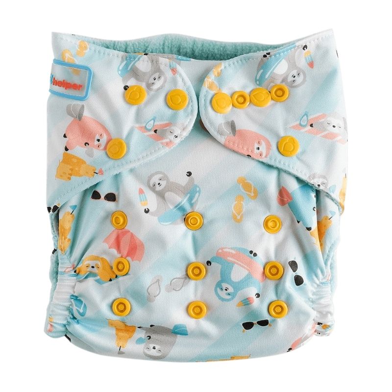 Print Cloth Diapers Sloth