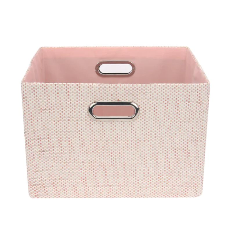 Pink on sale storage tote