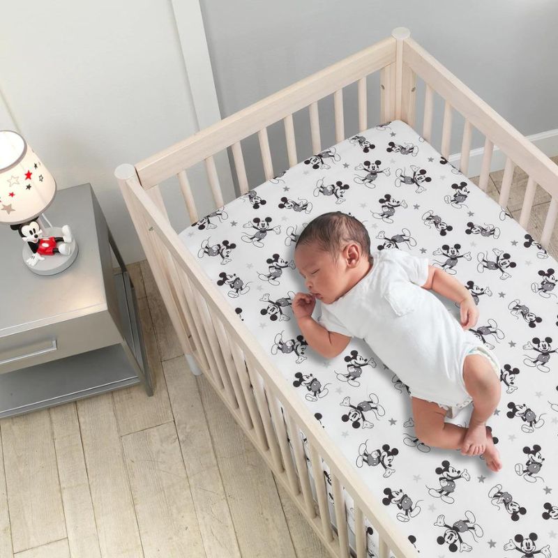 Cotton Fitted Crib Sheet Magical Mickey Mouse