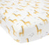 Organic Cotton Fitted Crib Sheet Giraffe