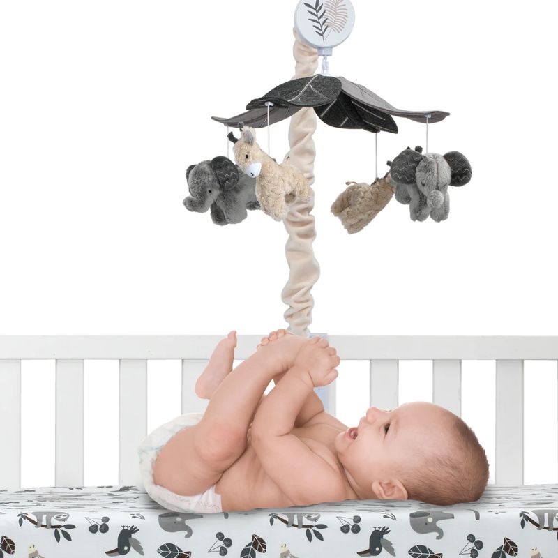 Musical Crib Mobile Baby Jungle Animals