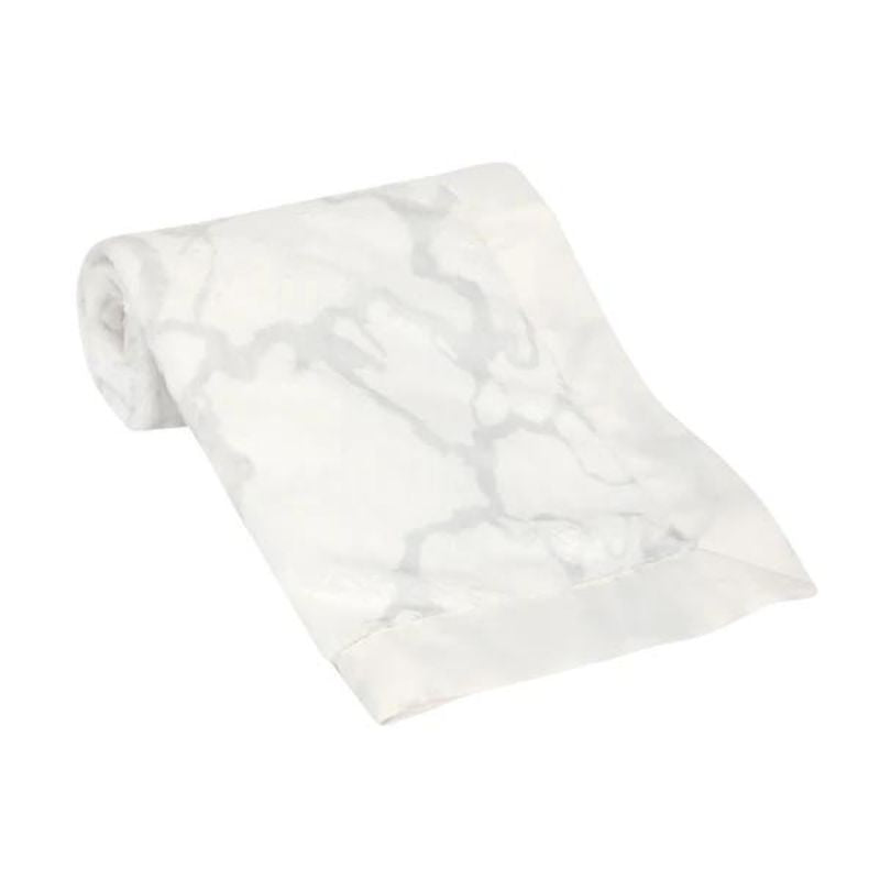 Signature Gray Marble Baby Blanket