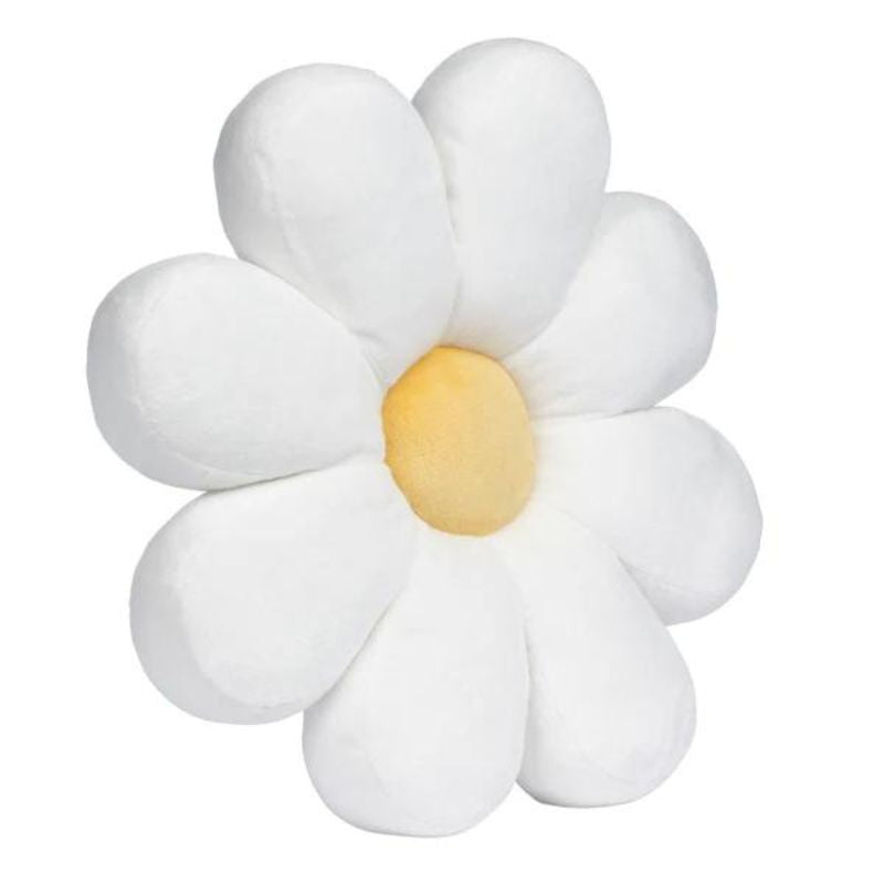 Sweet Daisy White Flower Decorative Pillow