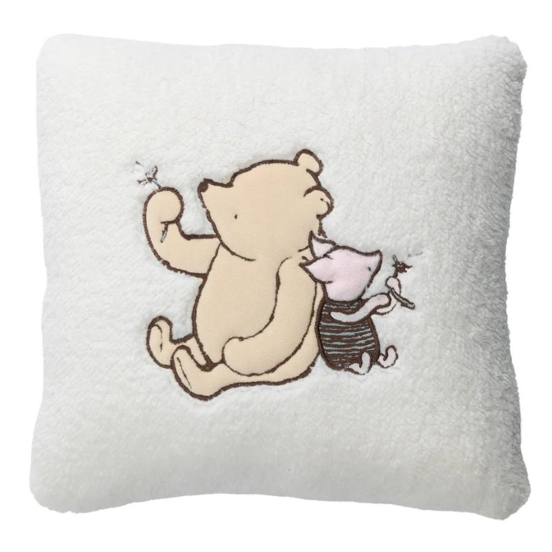 Storytime Pooh Soft Nursery Sherpa Pillow