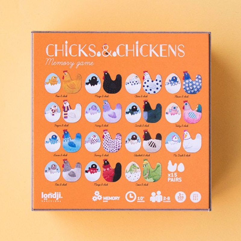 Chicks and Chickens Memory Game