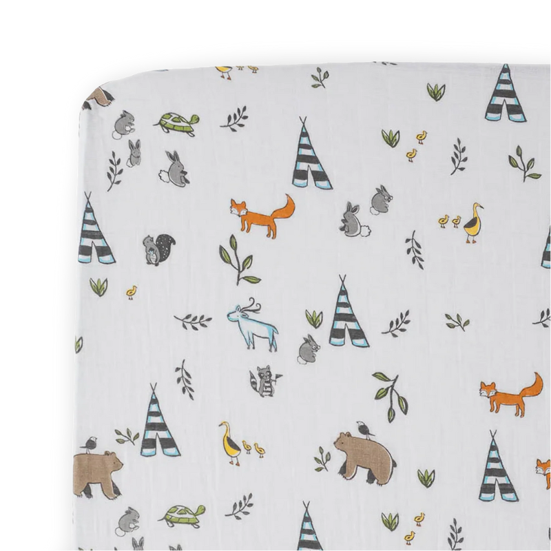 Draps de berceau en mousseline de coton