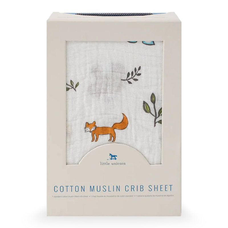 Draps de berceau en mousseline de coton