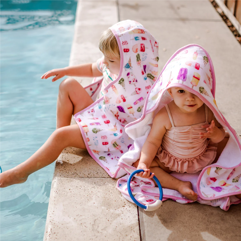 Cotton Muslin Toddler Hooded Towel
