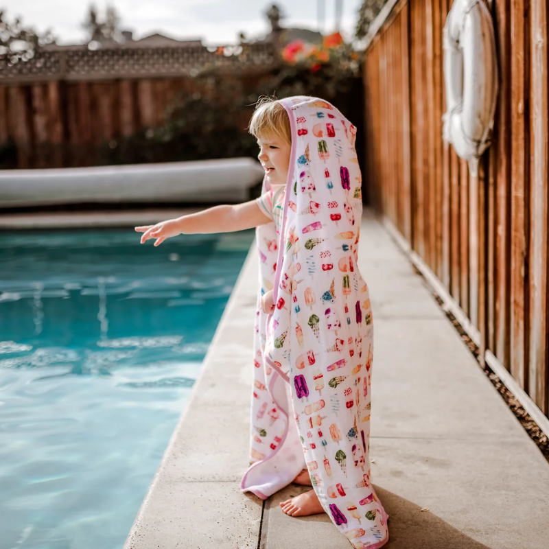 Cotton Muslin Toddler Hooded Towel