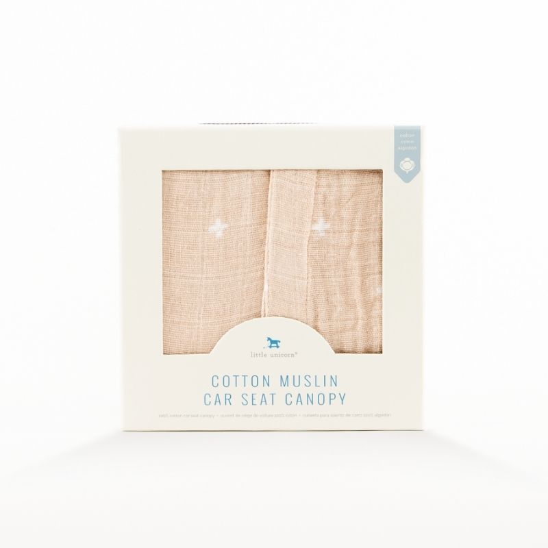 Car Seat Canopies Taupe Cross