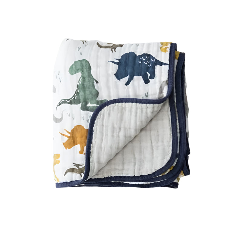 Original Cotton Muslin Quilts Dino Friends