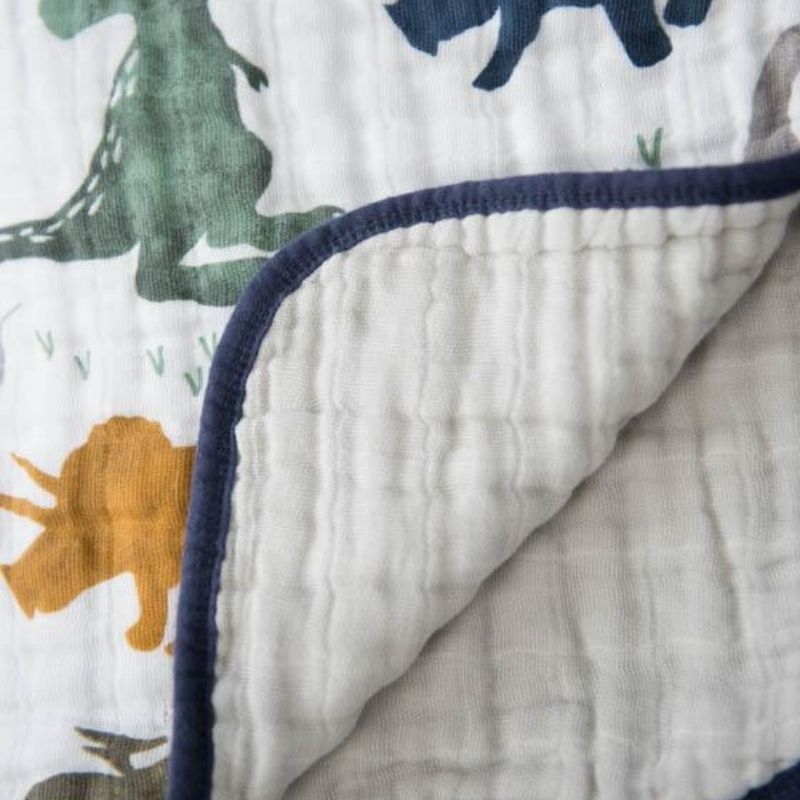 Original Cotton Muslin Quilts Dino Friends