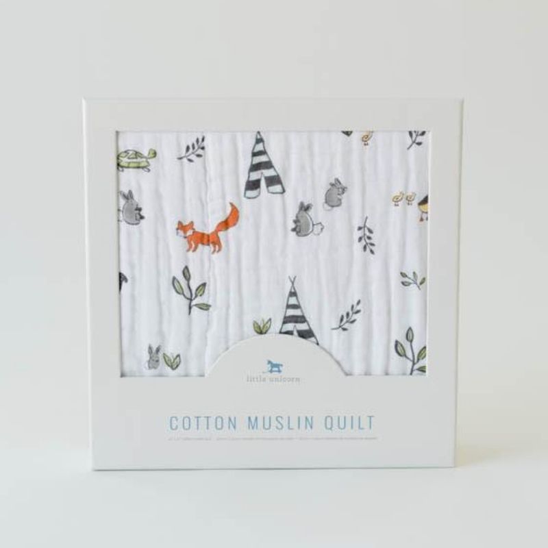 Original Cotton Muslin Quilts Forest Friends