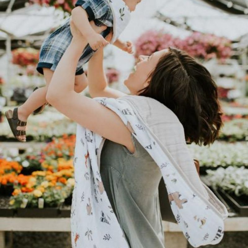 Original Cotton Muslin Quilts Forest Friends