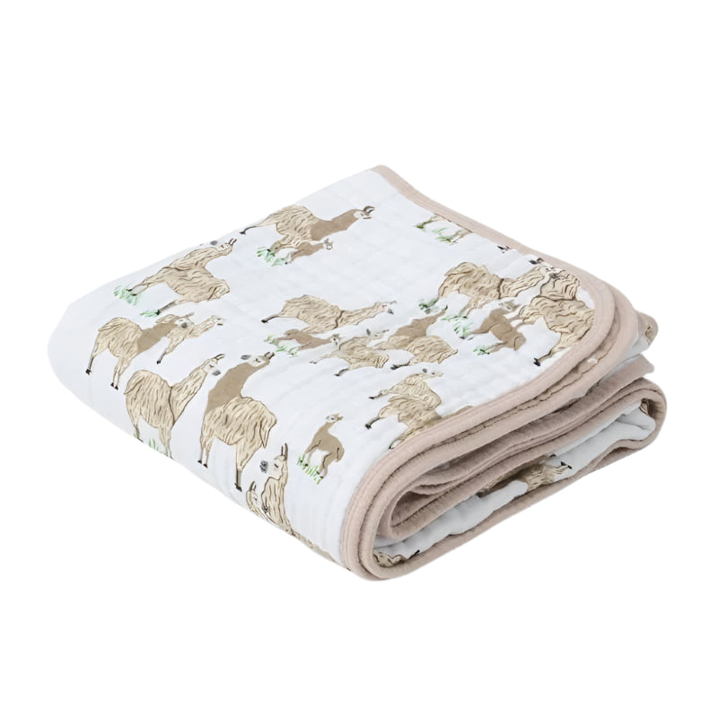 Original Cotton Muslin Quilts Llama Llama