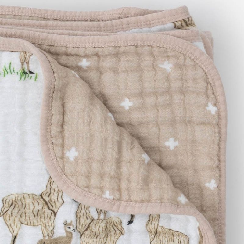 Original Cotton Muslin Quilts Llama Llama