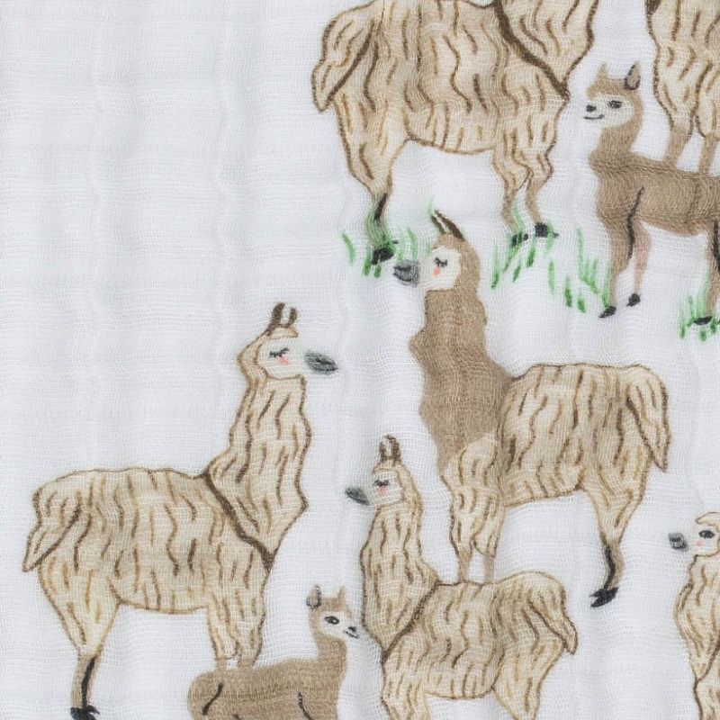Original Cotton Muslin Quilts Llama Llama