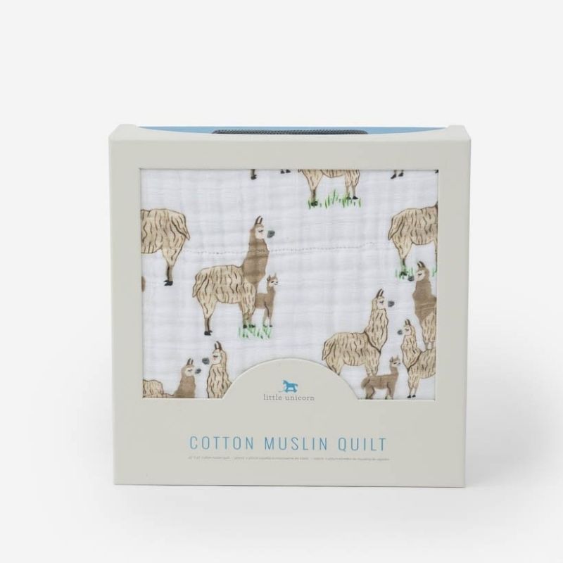 Original Cotton Muslin Quilts Llama Llama