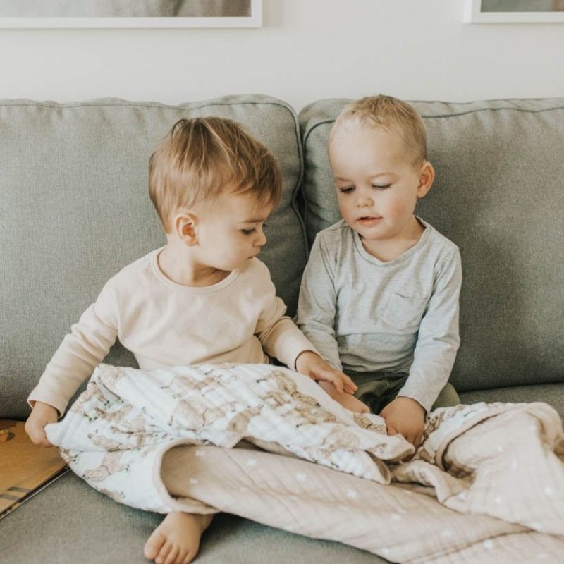 Original Cotton Muslin Quilts Llama Llama