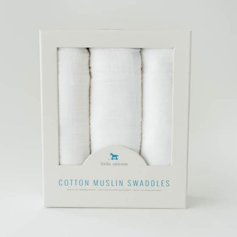 Muslin Swaddle - 3 Pack White