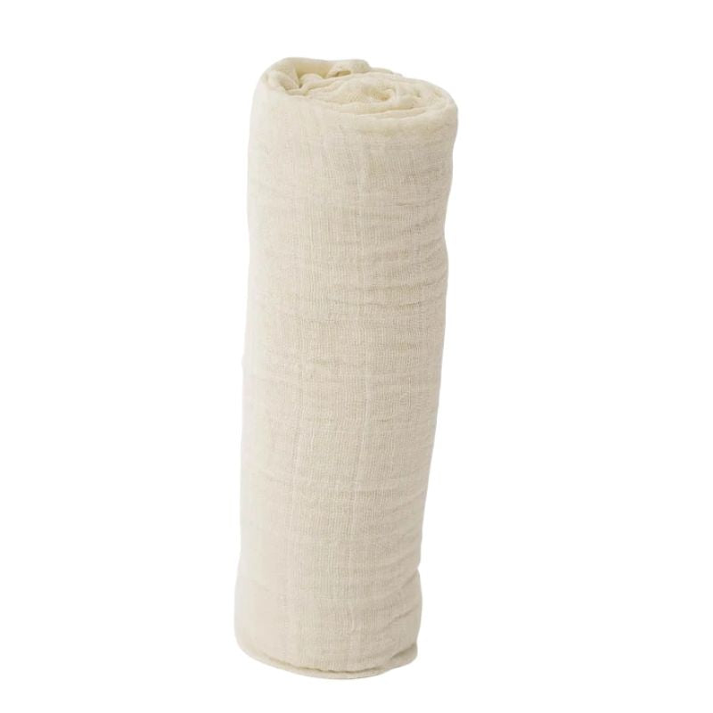 Cotton Muslin Swaddle - Solid Colours Linen
