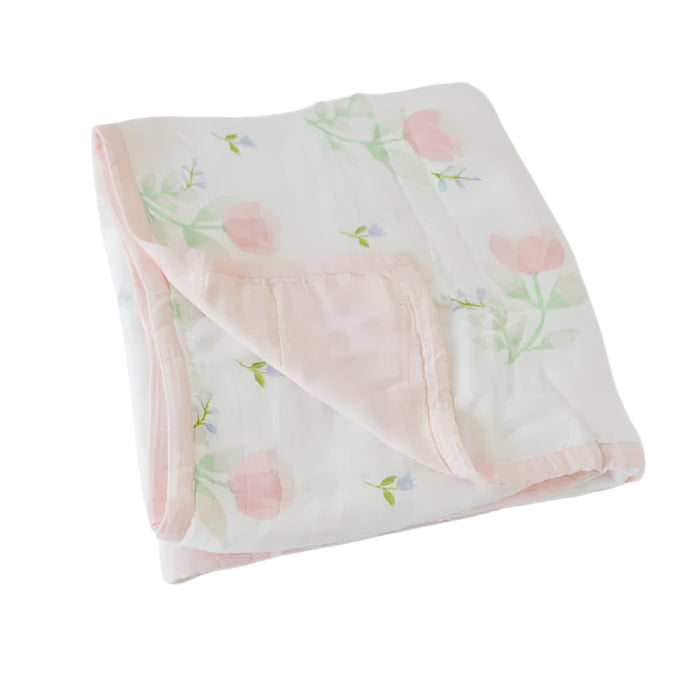 Original Deluxe Muslin Quilts pink peony