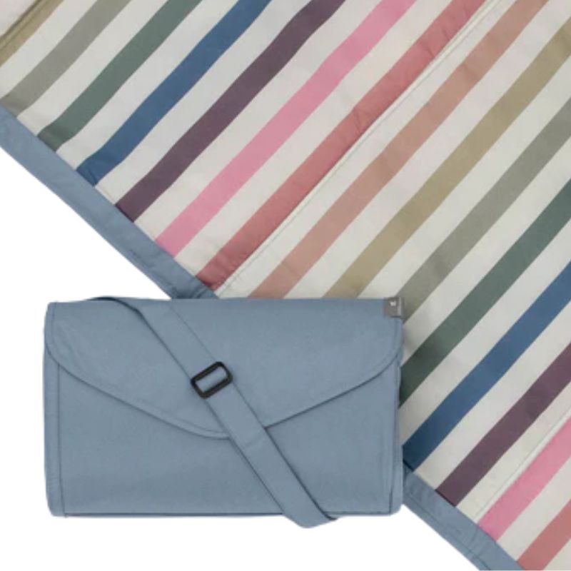 Outdoor Blanket - 5X10 Chroma Rugby Stripe