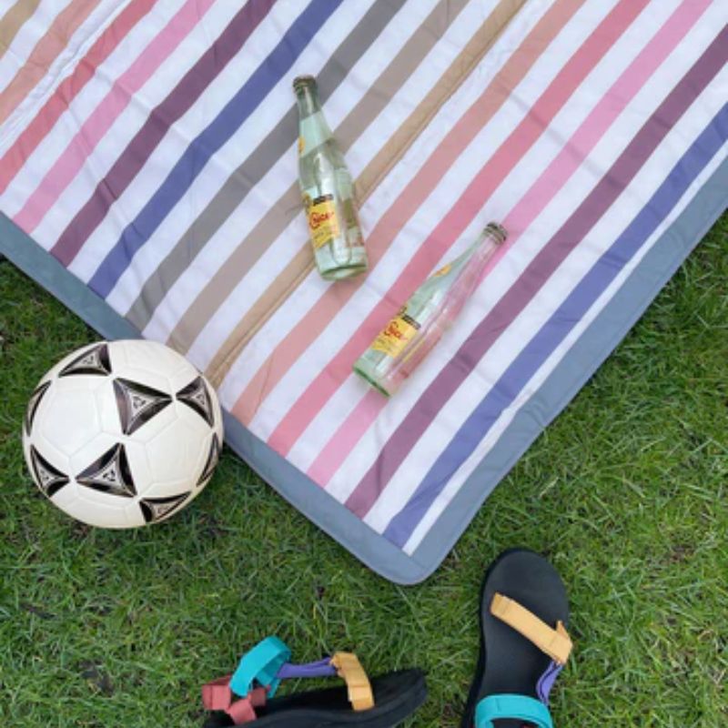 Outdoor Blanket - (5 x 7)  Chroma Rugby Stripe