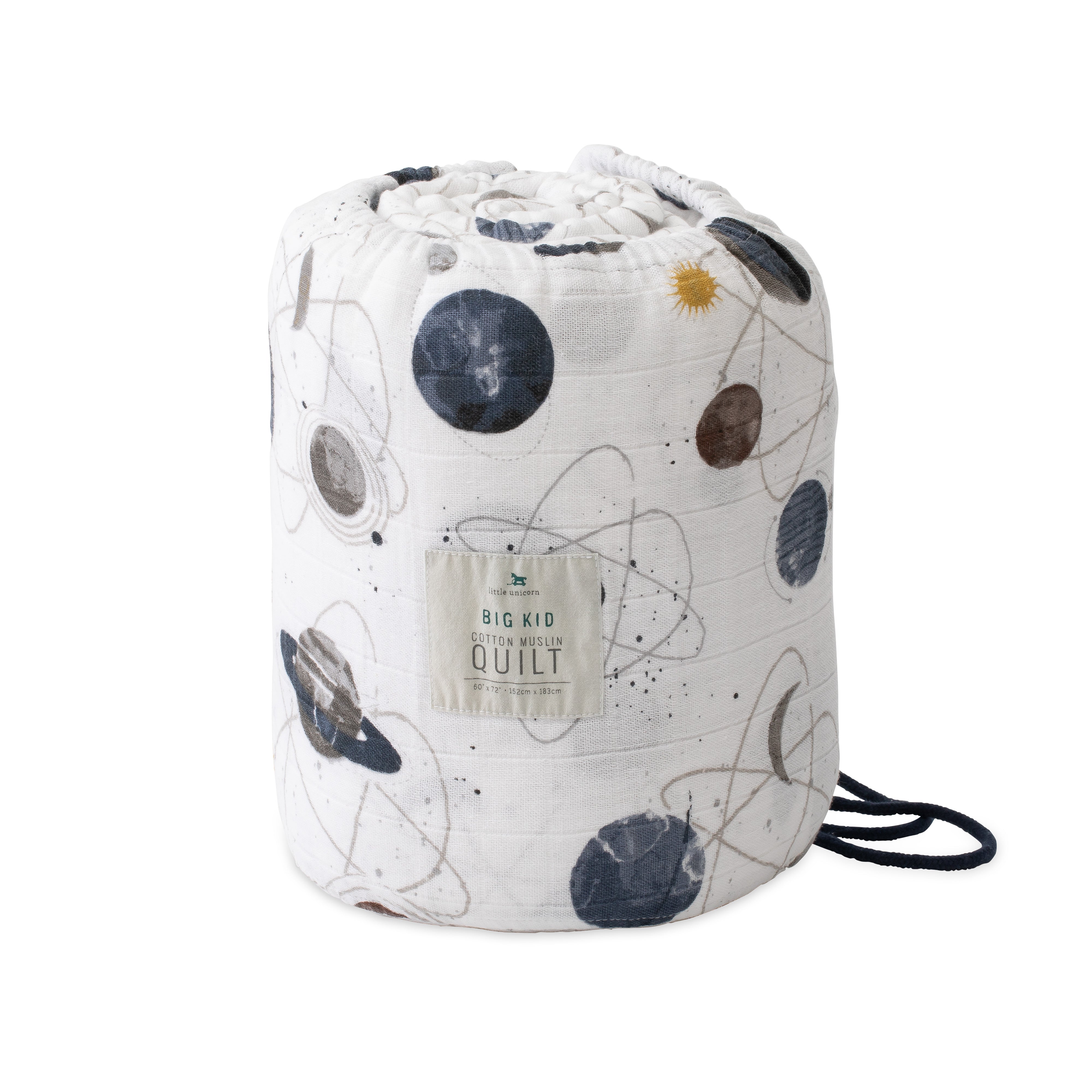 Big Kid Cotton Muslin Quilt planetary