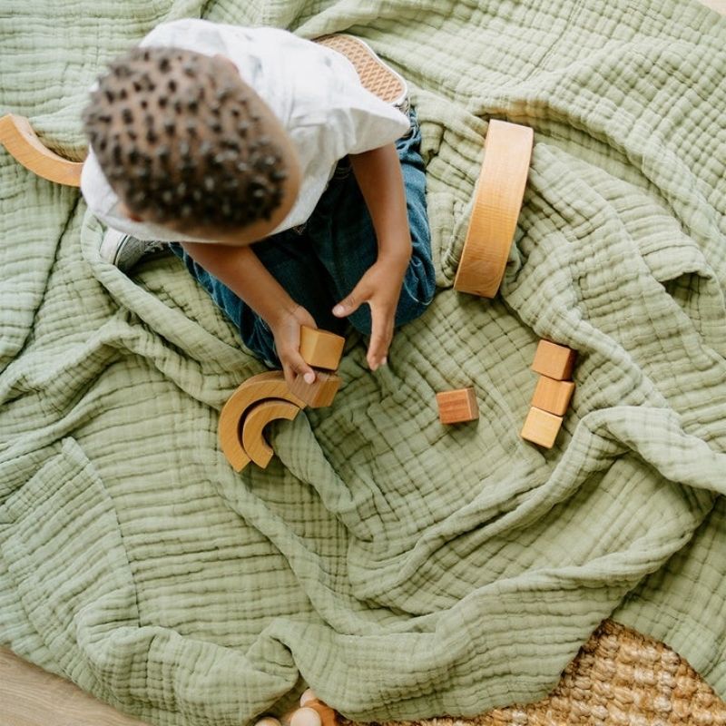 Big Kid Cotton Muslin Quilt Fern