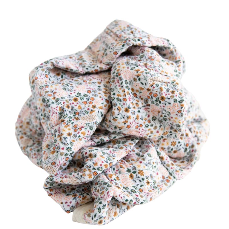Big Kid Cotton Muslin Quilt Pressed Petals