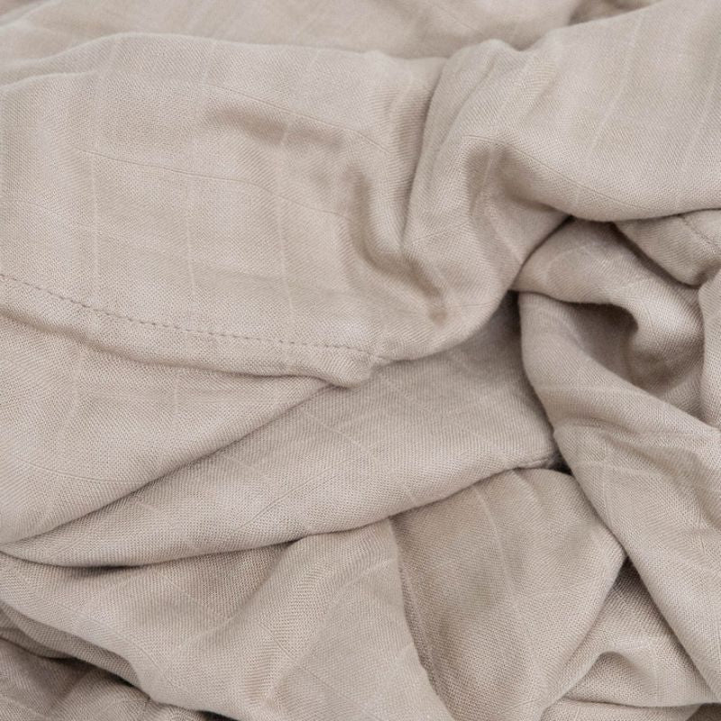 Deluxe Muslin Quilted Throw  Oatmeal