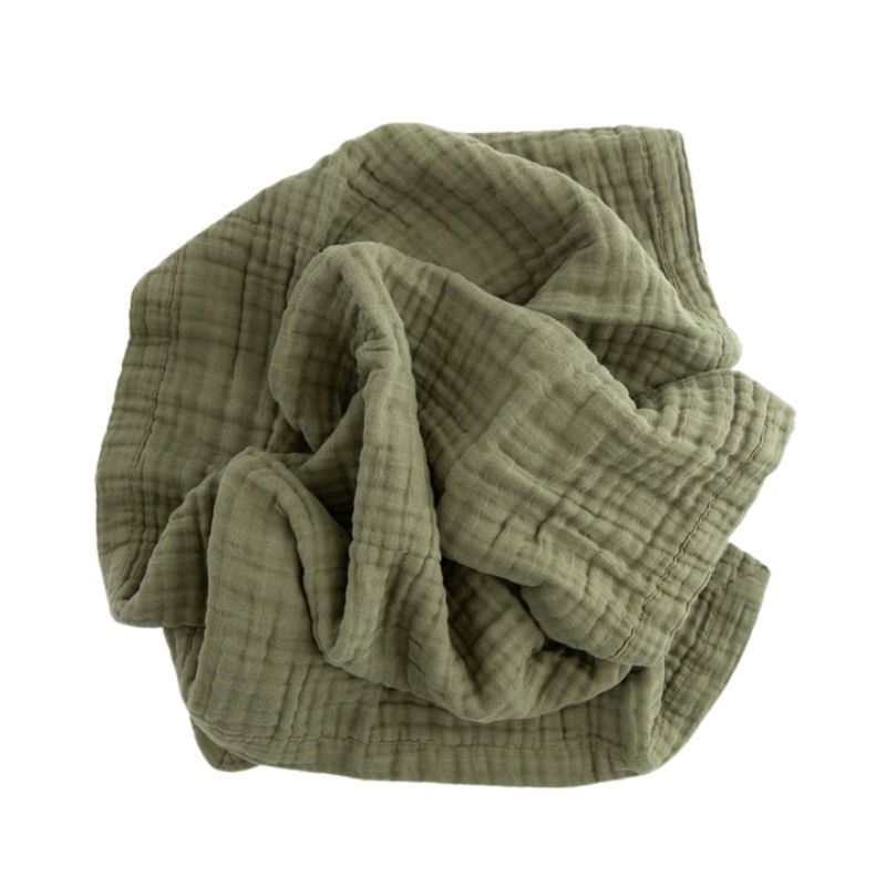 Cotton Muslin Baby Quilt Fern