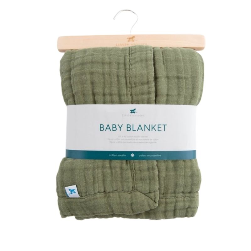 Cotton Muslin Baby Quilt Fern