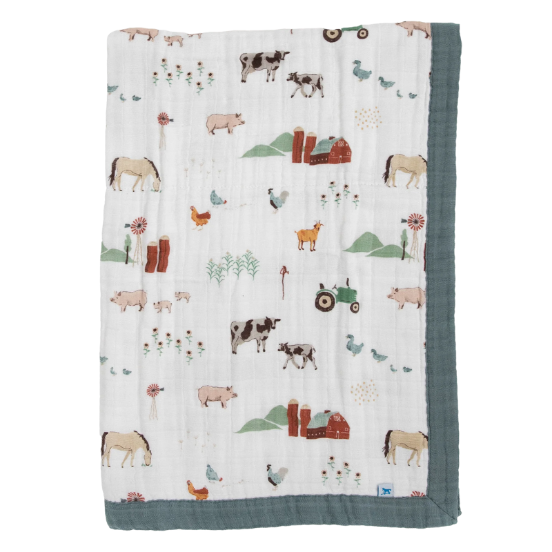 Cotton Muslin Baby Quilt